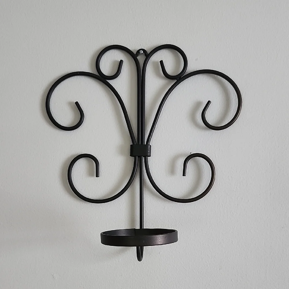 Elegant Brown BronzeMetal Wall Sconce Home Decoration Wall Decoration Gold Sheen